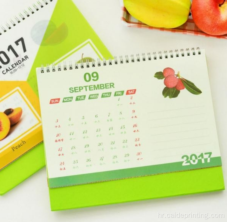 Brailleov zidni kalendar tiskanje logotipa
