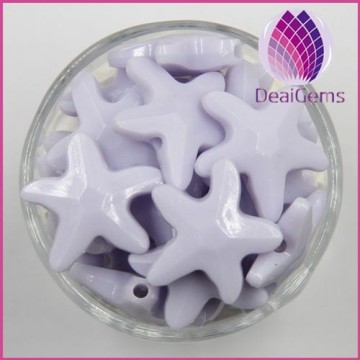 Bulk acrylic 20x6mm starfish shape beads for diy jewerly