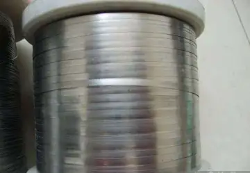 High carbon 5.0mm diameter galvanized steel flat wire
