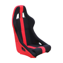 MATERIAL DE TELA Rojo Negro Asientos deportivos para carreras de automóviles