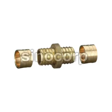 Brass Plumbing Fitting Straight Double