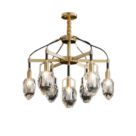 INSHINE Brass With Crystal Abstract Pendant Light