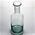 Recycled Glass Flower Vase Bud With Bubble