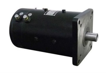 DC motor with brush for electric car