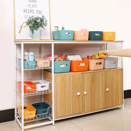 Multifunctional Plastic Storage Box for Household Organizing