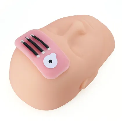 Wholesale Pink and White Reusable Silicone Eyelash Stand and Tool Holder