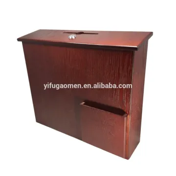 2013 new wooden donation boxes on wall