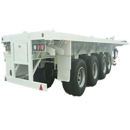 steel utility forest lumbering logging semi trailer