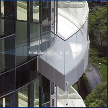 Customized Clear Tempered Laminated Frameless Balcony Glass