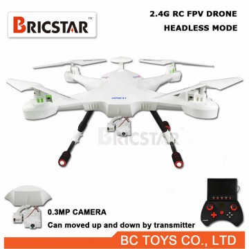 2015 new headlelss mode 2.4g 4-axis ufo aircraft quadcopter fpv hd camera with lights.