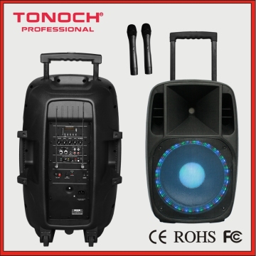 10inch and 15 Inch Portable Trolley pa Active Speakers