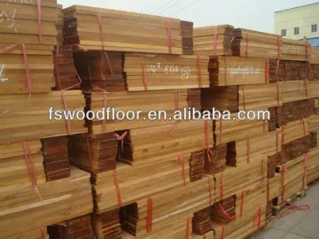 unfinished teak wood board for flooring