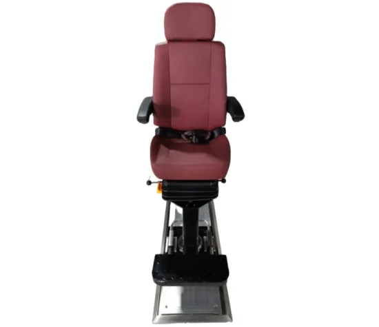 Customized Pilot Chair with Standard Rail and Adjustable Marine PU Captain Chair