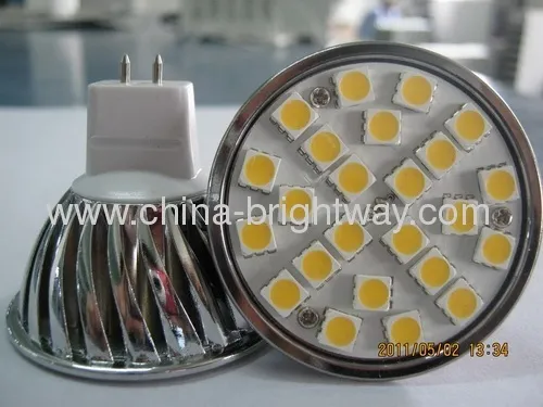 Mr16 Aluminium Smd5050 Led Spot Light 24leds 