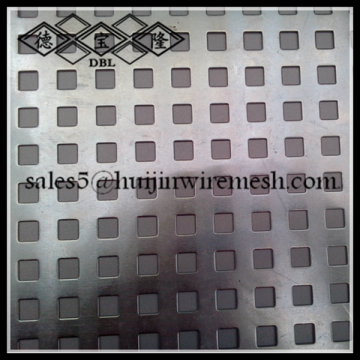 square hole perforated sheet/square hole punch metal/square hole perforated metal