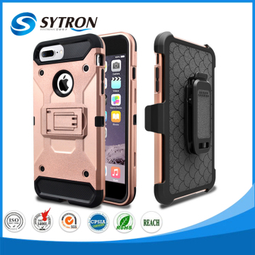 Manufacture Price Kickstand Hybird Combo Shockproof back cover hard cases for zte q301c