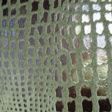 Cushion fabric in microfiber and colorful design with nice hand texture