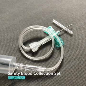 Conjunto de agulha de segurança para coleta de sangue CE