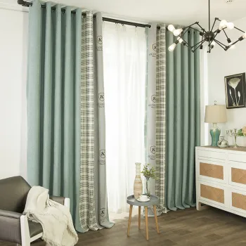 High-Quality Luxury Nordic Blackout Fabric Curtains for Living Room Decor