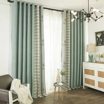 High-Quality Luxury Nordic Blackout Fabric Curtains for Living Room Decor
