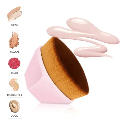 Customizable Logo Pink Magic Makeup Liquid Foundation Brush
