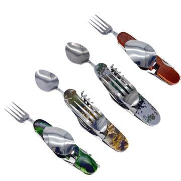 Destornillador de llavero spork multifunción múltiple - Gadget de reparación EDC