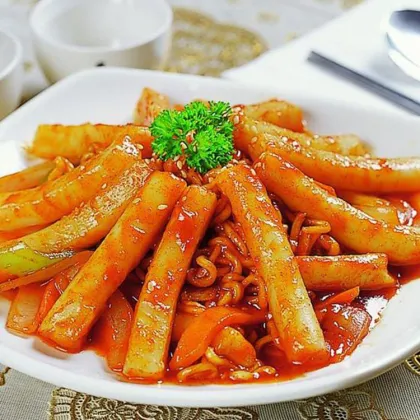 Pumpkin Flavored Korean Vegetable Rice Cakes 300g