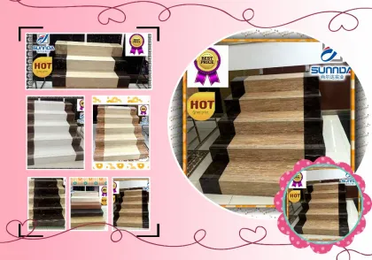 1200x300x17mm ceramic porcelain glaze marble stair tiles for glossy stepping and stairs tiles
