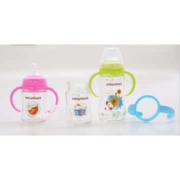 10oz Botol Kaca Makanan Bayi Dengan Handle