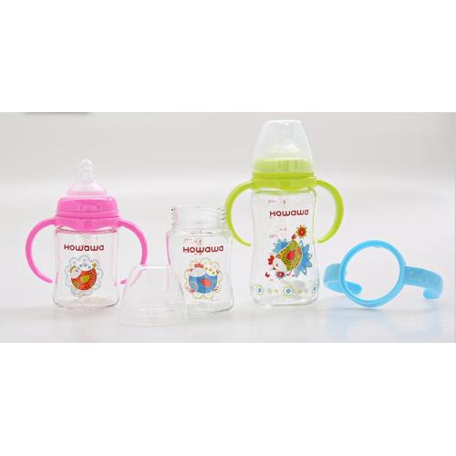 10oz Infant Fütterung Glasflasche mit Griff