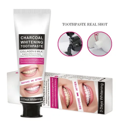 Custom Natural Charcoal Bamboo Whitening Toothpaste