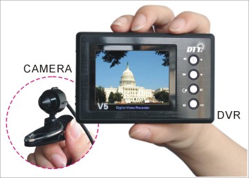 2.5" Color TFT  DVR with Pinhole CCD Camera--Portable/Pocket size