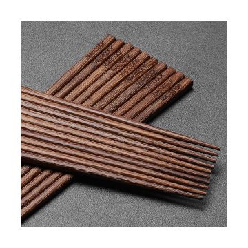 Maxcook Wood Chopsticks - Traditional 10 Pairs Set