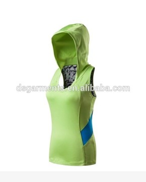 wholesale OEM ladies nhight qulity fitness com pressioyoga vest/gym vest /yoga hoodies vest