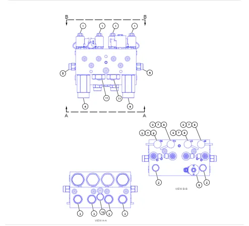 Bulldozer D11 control manifold assembly 3456789/345-6789