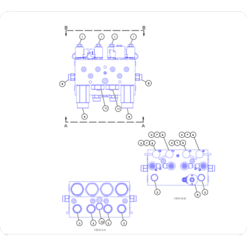 Bulldozer D11 control manifold assembly 3456789/345-6789