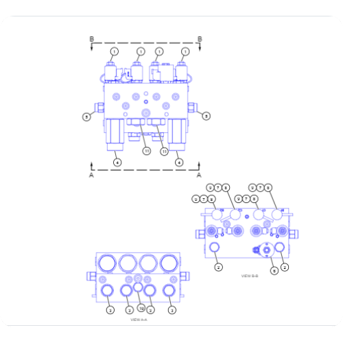 Bulldozer D11 control manifold assembly 3456789/345-6789