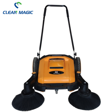 Industrial hand push unpowered sweeper