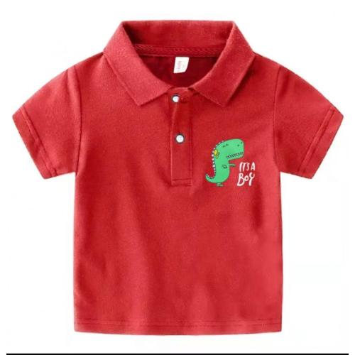 T-shirt a manica corta per bambini con adesivo