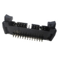 2.54mm(0.100") Pitch Male Ejector Header Header DIP 90° Double Row With Special Short Latch