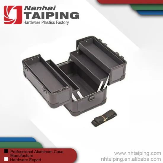 Black Aluminum Hard Makeup Case