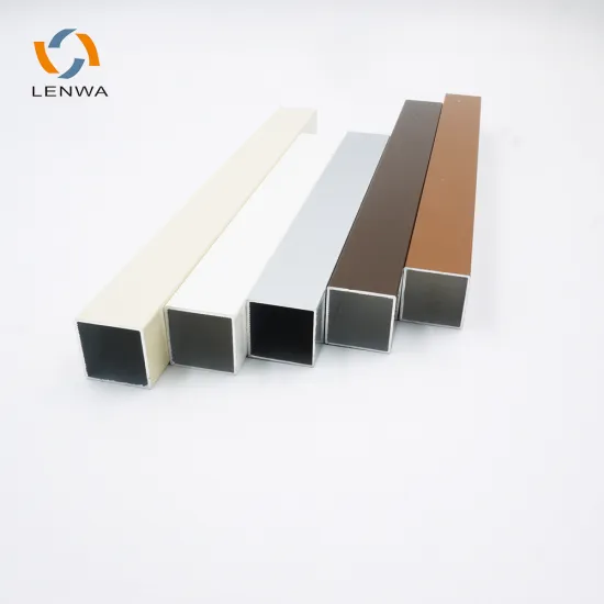 Lenwa Aluminium Bar: Anodized Square Pipe and Rectangular Tube with Various Thicknesses