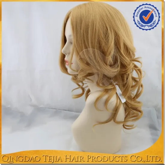 Best quality honey blonde full cuticle kosher jewish european silk top wig