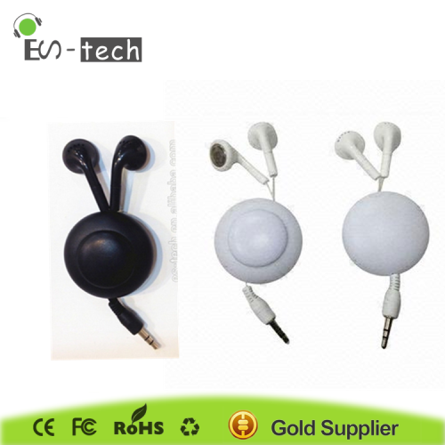 Wholesale magnet retractable earphone earbuds