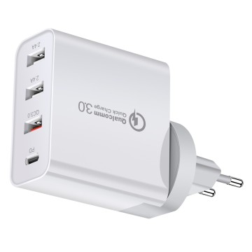 48W 4USB snelle lader reisadapter - Universal EU US UK AU USB QC3.0 Wall Charger PD Portable