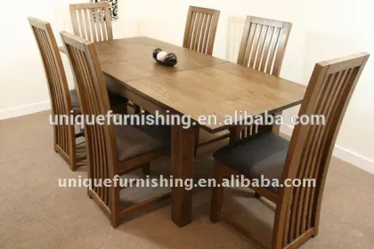 Antique Solid wood dining table set for dining room furniture