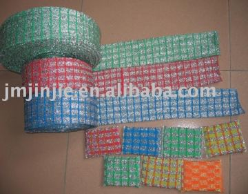 scouring pads in rolls