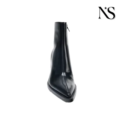 Black Glossy Leather Classic Chelsea Boots