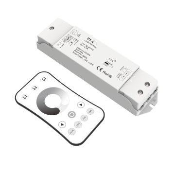 12-48VDC LED Strip Controller Kit - RF Wireless Brightness Dimmer Remote Control (0-100%)