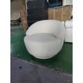 Chaise pivotante moderne en tissu boucle lecco pour la maison